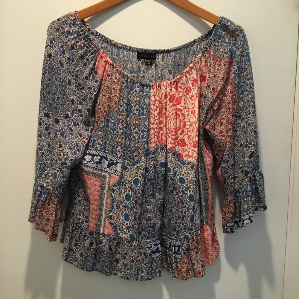 Sanctuary Peasant Style Blouse XL - Picture 1 of 4